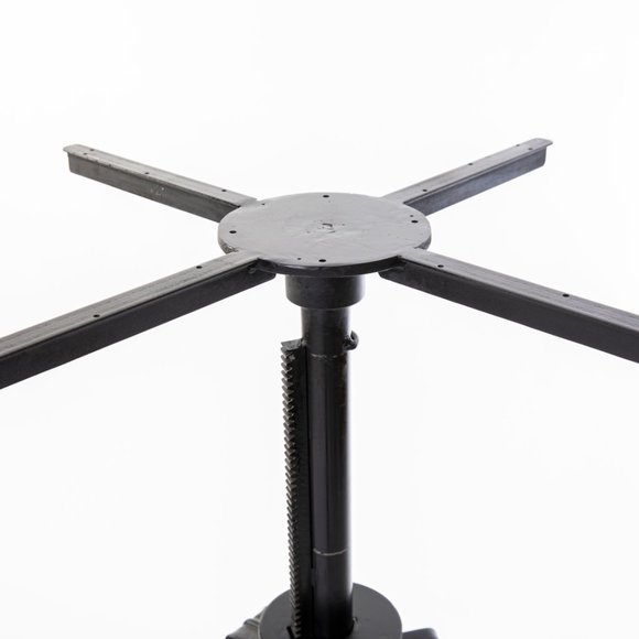 Stunning industrial cast iron crank-up coffee tabl - Picture 6 of 11